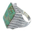 Sterling Silver And Turquoise Ring Size 9-3/4 RX59733
